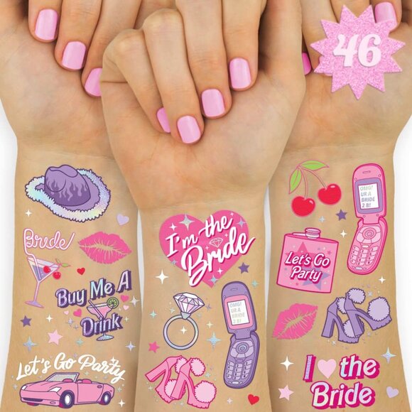 Bachelorette Party Bundle (Temporary Tattoos and Pouch Bags) - Picture 4 of 7